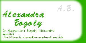 alexandra bogoly business card